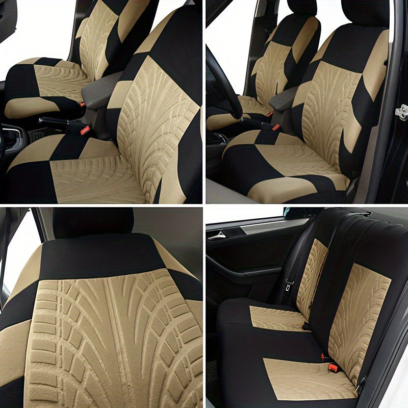 Front Pair Car Seat Covers, Breathable Polyester Split Automotive Front Seat Cushion Covers, Vehicle Seat Protectors Universal For Cars, Trucks Christmas Gift