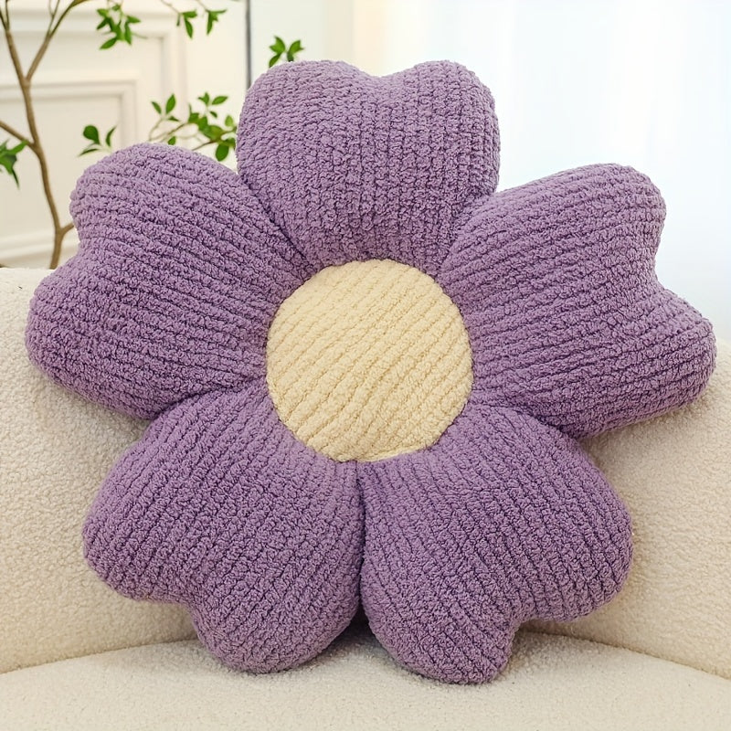 [1pc Breathable Flower Seat Cushion] 1pc Home Decorative Cushion, Breathable Flower Seat Cushion, Table Chair Cushion Floor Pillow For Sofa Couch Bed Office