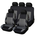 Quilted Car Seat Cover Set - Full Front & Rear Protection - Universal Fit for SUV, Sedan, Van - Airbag Safe, Premium Cloth, Durable & Stylish Design