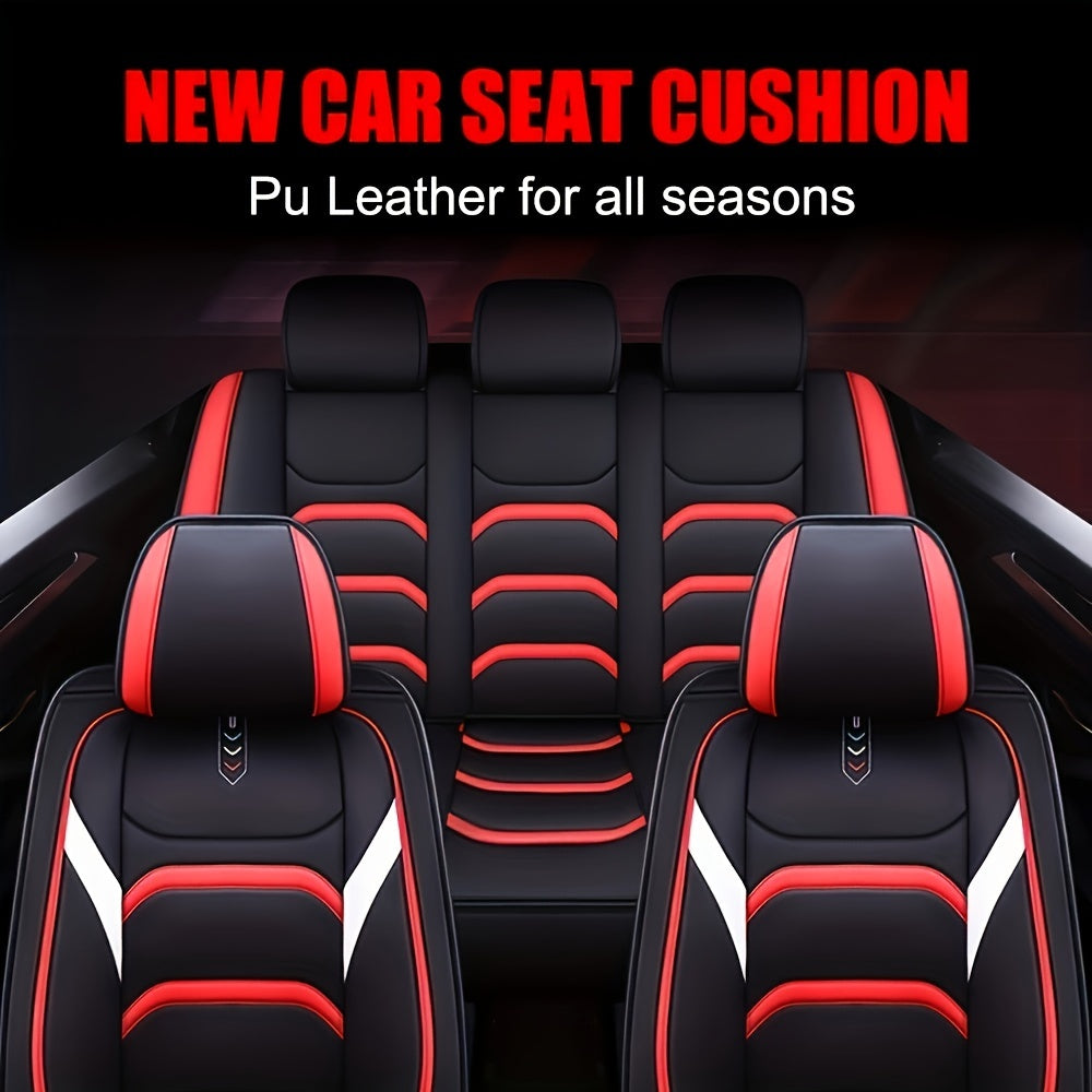 1pc Premium PU Leather Car Seat Cover - Protects and Enhances Your Car's Interior - Fits Most Sedans and SUVs - Front Seat Only