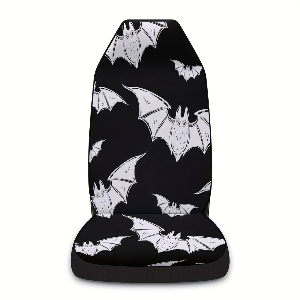 Universal Fit Bat Print Car Seat Covers - Spooky Halloween Gift Idea