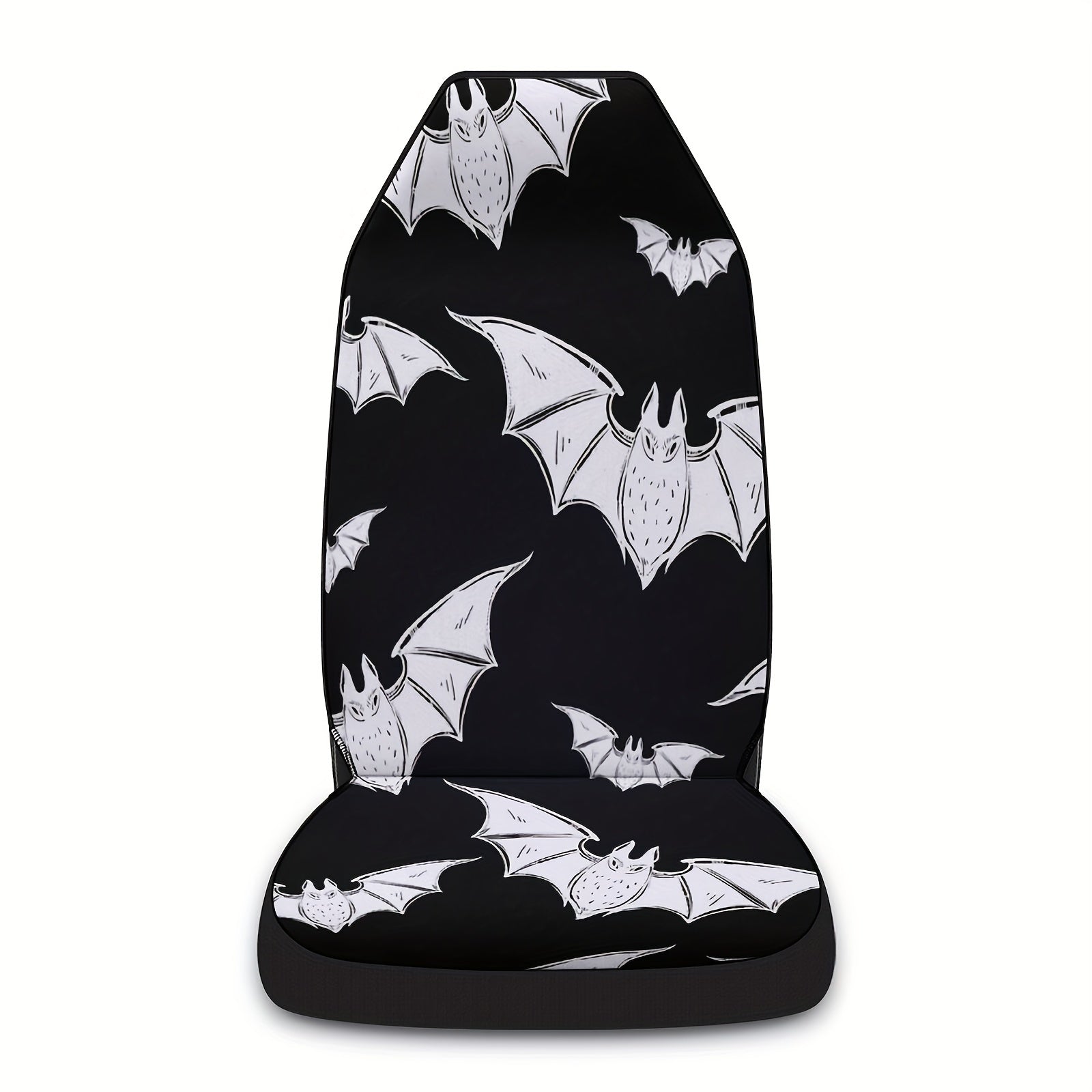 Universal Fit Bat Print Car Seat Covers - Spooky Halloween Gift Idea
