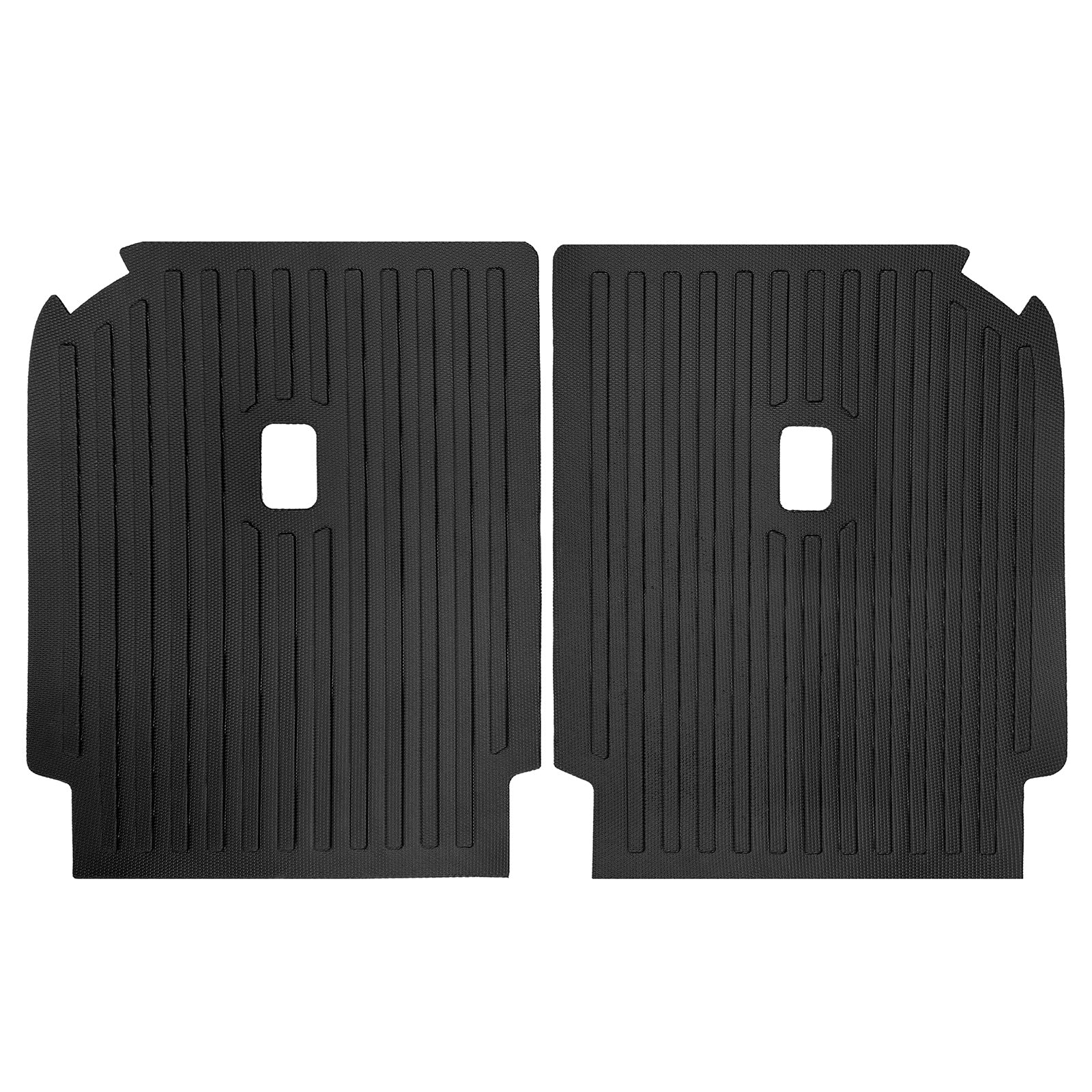 Rear Seat Protector Backrest Cover For Rivian For R1S 2022-2024, Black TPE Waterproof Seat Back Liners Mat Pad Interior Accessories 2 Pieces