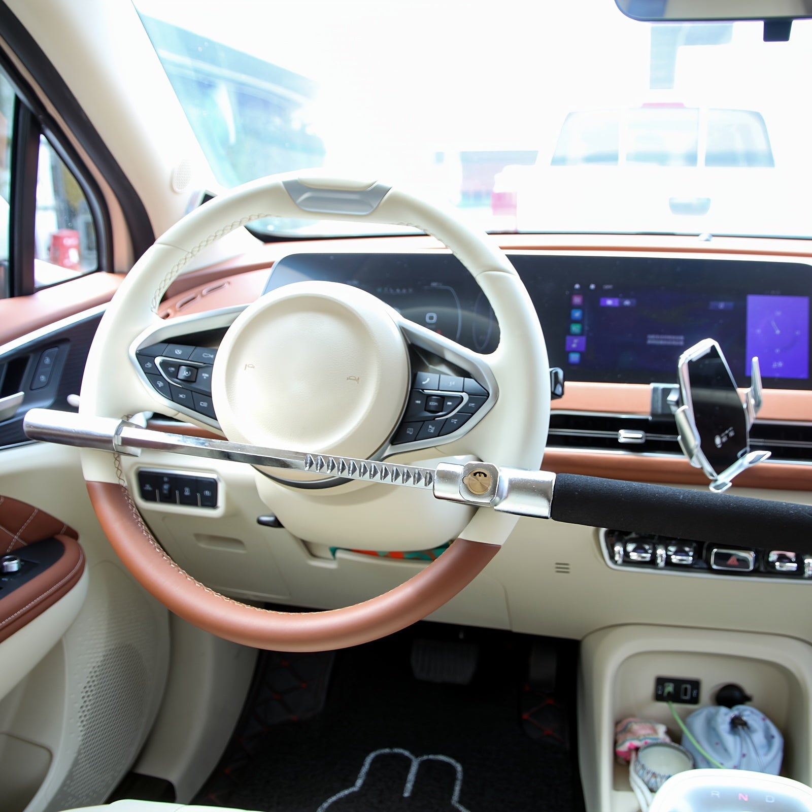 The Club Steering Wheel Lock - Universal Car Anti-Theft Device - Adjustable for Most Vehicles - For Car Owners - Deter Theft & Protect Your Vehicle - Ideal Gift for Car Enthusiasts