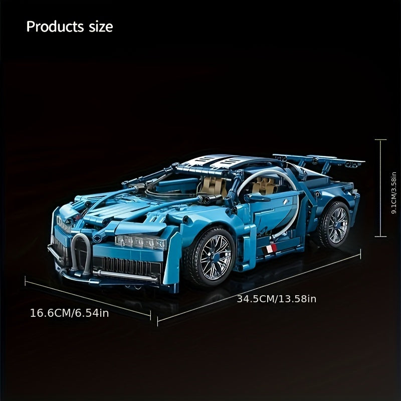 BrzXproe Supercar 1:14 Scale Building Blocks Model Kit - ABS Constructible Toy Vehicle, Perfect Gift for Festivities, Birthdays, Christmas, Halloween, Thanksgiving, New Year's, and Parties for Ages 14+