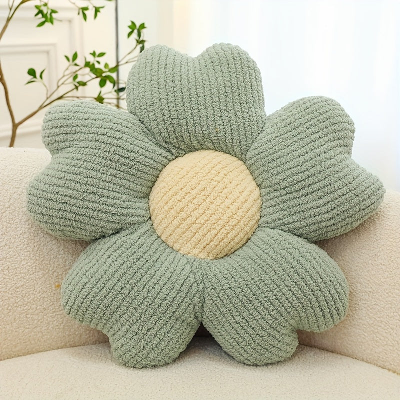 [1pc Breathable Flower Seat Cushion] 1pc Home Decorative Cushion, Breathable Flower Seat Cushion, Table Chair Cushion Floor Pillow For Sofa Couch Bed Office