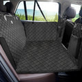 Heavy-Duty Dog Car Seat Cover & Back Seat Extender with Mesh Window, Quilted Fabric, Waterproof, 300 lbs Capacity - Ideal for SUVs and Trucks, Black, Seat Covers for Car