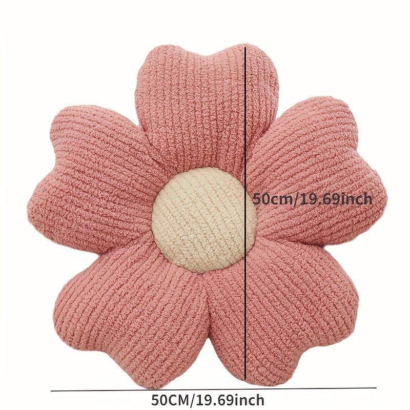 [1pc Breathable Flower Seat Cushion] 1pc Home Decorative Cushion, Breathable Flower Seat Cushion, Table Chair Cushion Floor Pillow For Sofa Couch Bed Office