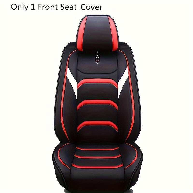 1pc Premium PU Leather Car Seat Cover - Protects and Enhances Your Car's Interior - Fits Most Sedans and SUVs - Front Seat Only