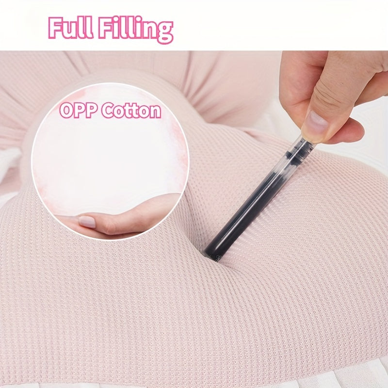 1 Set Creative Butterfly Lace Edge Car Headrest and Lumbar Support Cushion - Breathable Polyester Fiber Neck Pillow and Seat Back Pillow for All Seasons, Comfortable Vehicle Accessories