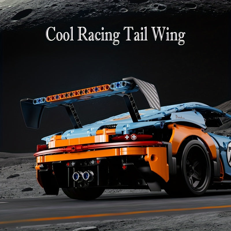 1623pcs Technic GT3 Super Racer Building Blocks Set, High-Detail Sports Vehicle Model, Durable ABS Plastic, Educational Assembly Kit, Adult Collectible Construction Toy, Ideal for Ages 14+