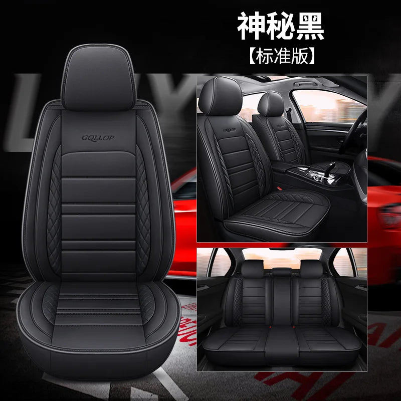 Hot Sale Luxury Full Set for Fit Cheap PVC Leather Car Seat Cover for Accent All-Season Car Accessories