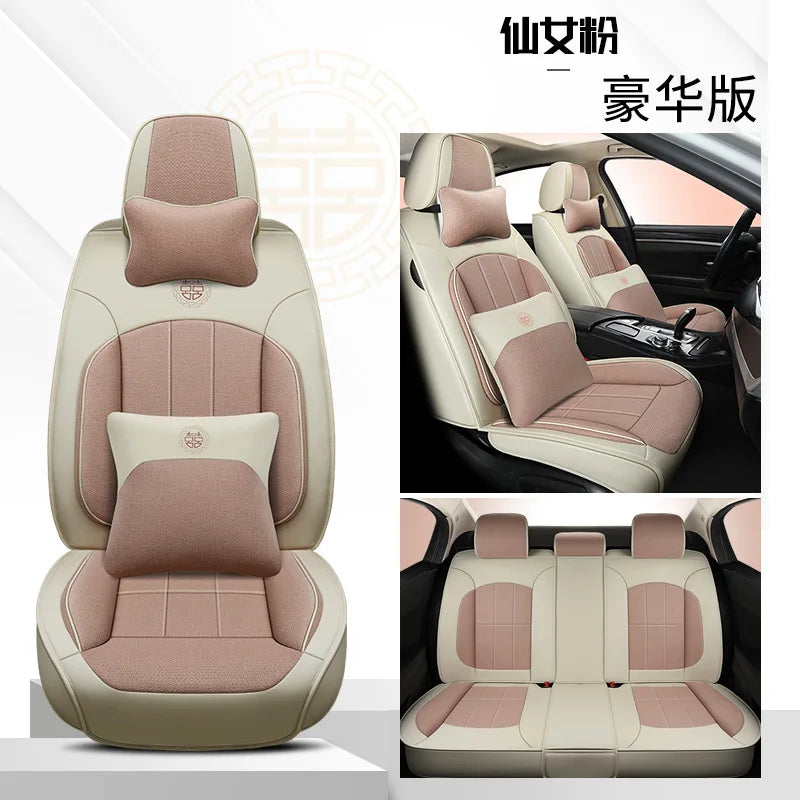 Top Microfiber Sheepskin Fashion Pu Leather Car Seat Cover Car Accessories