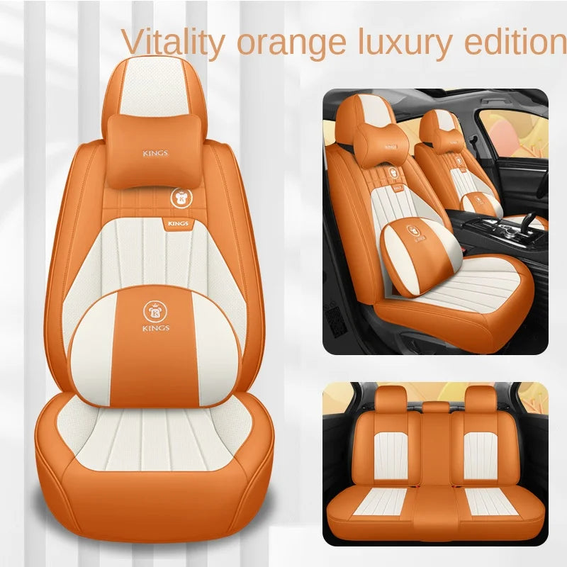 High Quality V40 Model New Arrival Comfortable Universal Car Seat Cover with Accessory Leather Enhances Car Interior