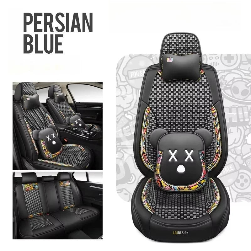 Hot Sale Car Seat Cover Full Set 5 Seat Cushions Waterproof Fashion Design Inner Cover Car Seat Cover Set