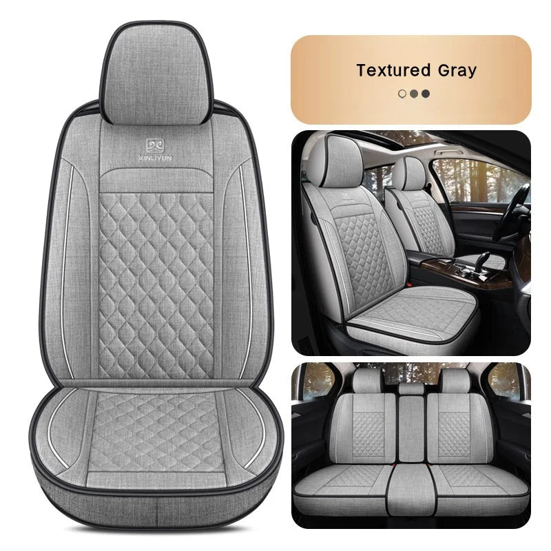 Wholesale New Breathable Linen Seat Cover All Surrounding Universal Car Seat Cushion Cover Car Interior Accessories