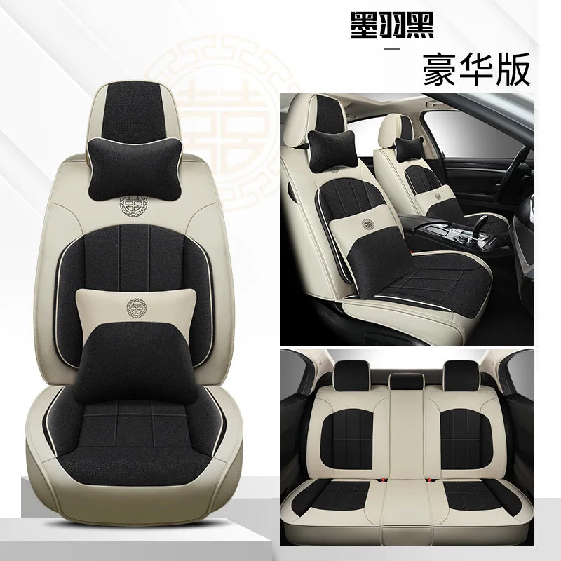Top Microfiber Sheepskin Fashion Pu Leather Car Seat Cover Car Accessories