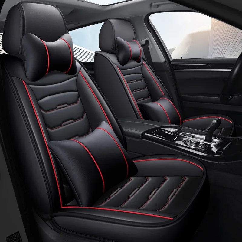High-end Customized Luxury Leather Car Seats Covers Sets Fit for All Models Durable Breathable High Quality Car Seat Cover