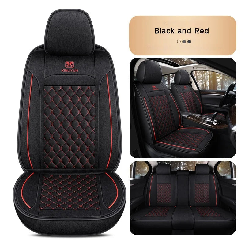 Wholesale New Breathable Linen Seat Cover All Surrounding Universal Car Seat Cushion Cover Car Interior Accessories