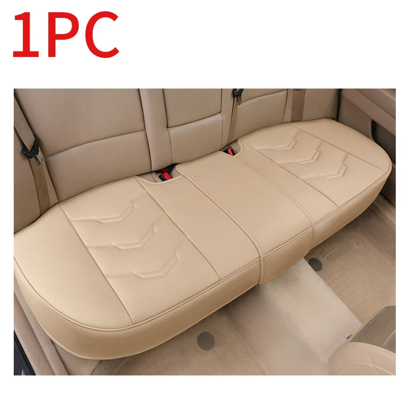 SEAMETAL Luxury Car Seat Cover PU Leather Seat Cushion Covers Universal Auto Interior Seats Protection Pad Mat Four Seasons