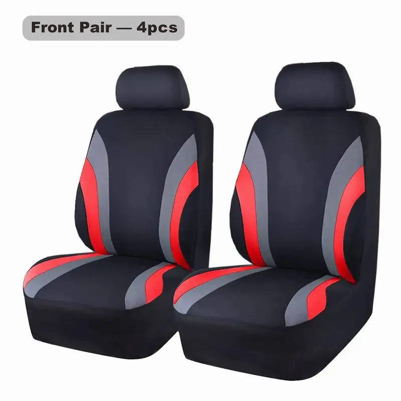 Universal Polyester Car Seat Cover 9-piece Full Set Breathable Fit for Car Seats Covers