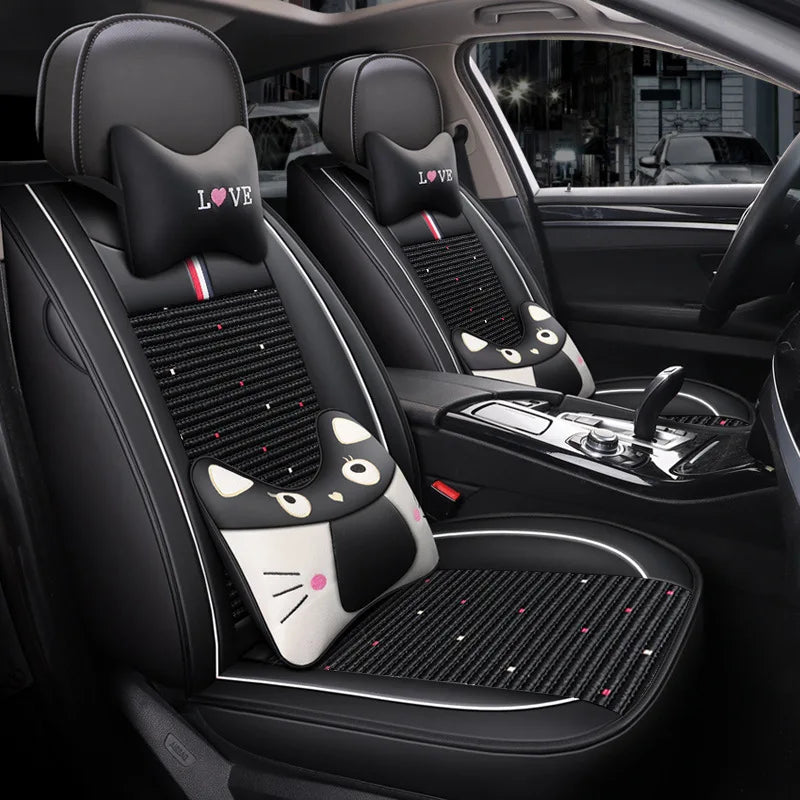 High-end Customized Luxury Leather Car Seats Covers Sets Fit for All Models Durable Breathable High Quality Car Seat Cover