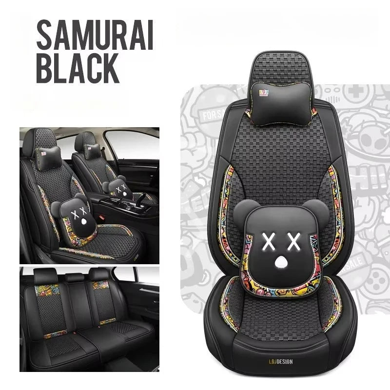 Hot Sale Car Seat Cover Full Set 5 Seat Cushions Waterproof Fashion Design Inner Cover Car Seat Cover Set
