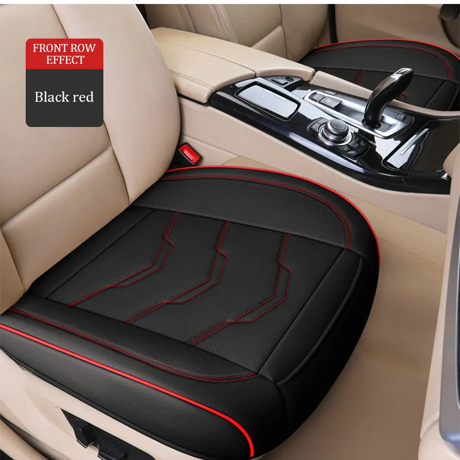 SEAMETAL Luxury Car Seat Cover PU Leather Seat Cushion Covers Universal Auto Interior Seats Protection Pad Mat Four Seasons