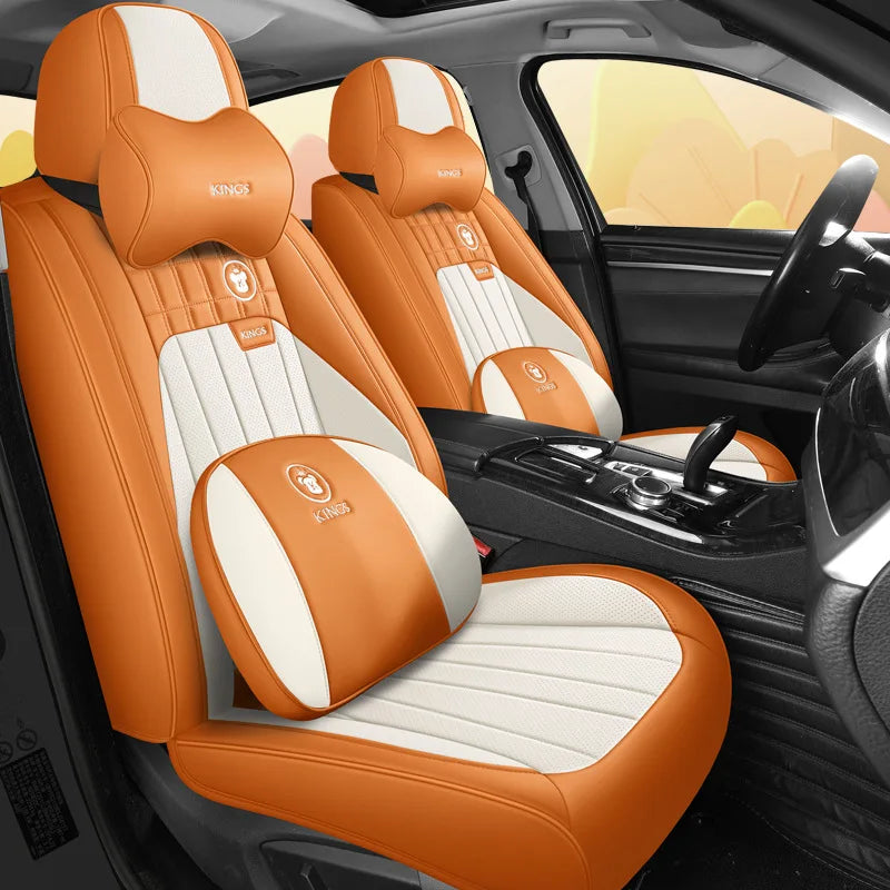 High Quality V40 Model New Arrival Comfortable Universal Car Seat Cover with Accessory Leather Enhances Car Interior