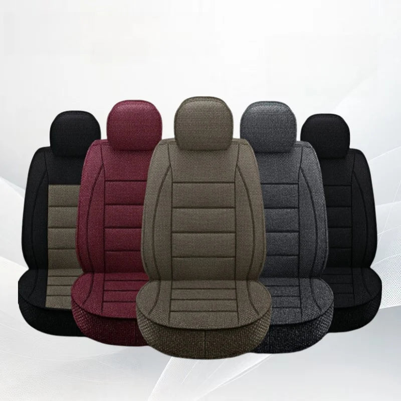New All-inclusive Coarse Linen Four Seasons General Motors Cushion Five Seats Breathable Car Seat Cover Car Interior Accessories