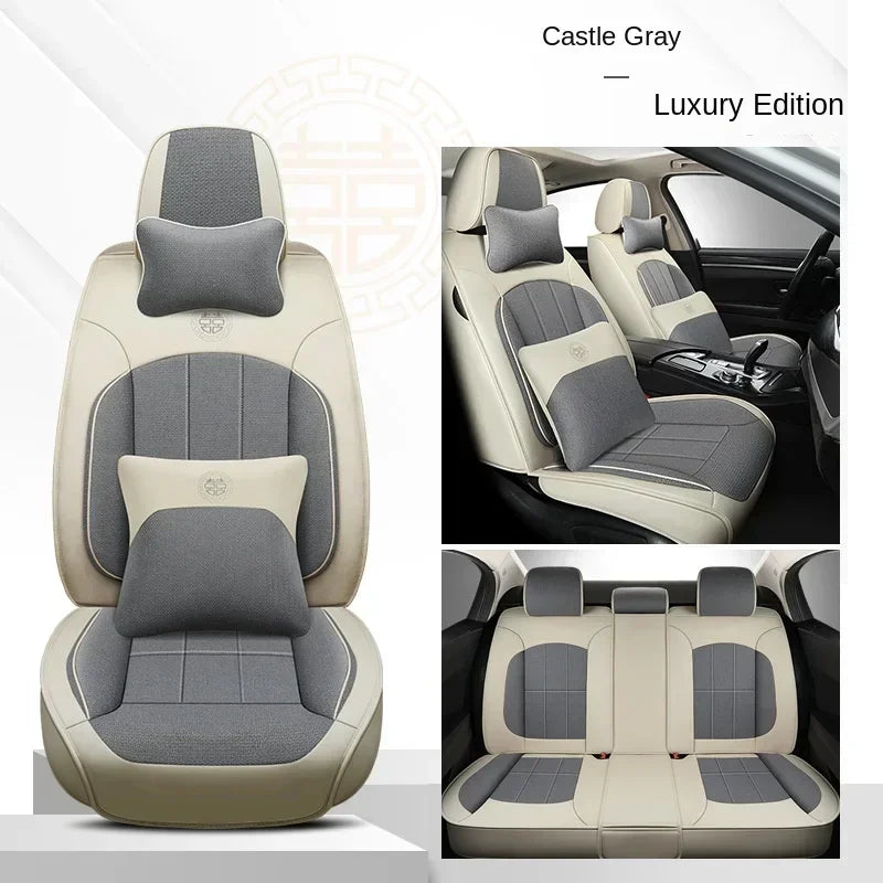 Top Microfiber Sheepskin Fashion Pu Leather Car Seat Cover Car Accessories
