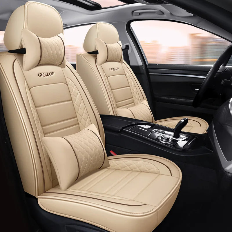 Hot Sale Luxury Full Set for Fit Cheap PVC Leather Car Seat Cover for Accent All-Season Car Accessories