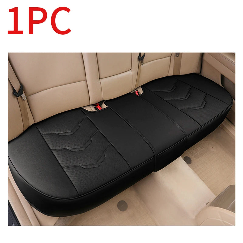 SEAMETAL Luxury Car Seat Cover PU Leather Seat Cushion Covers Universal Auto Interior Seats Protection Pad Mat Four Seasons