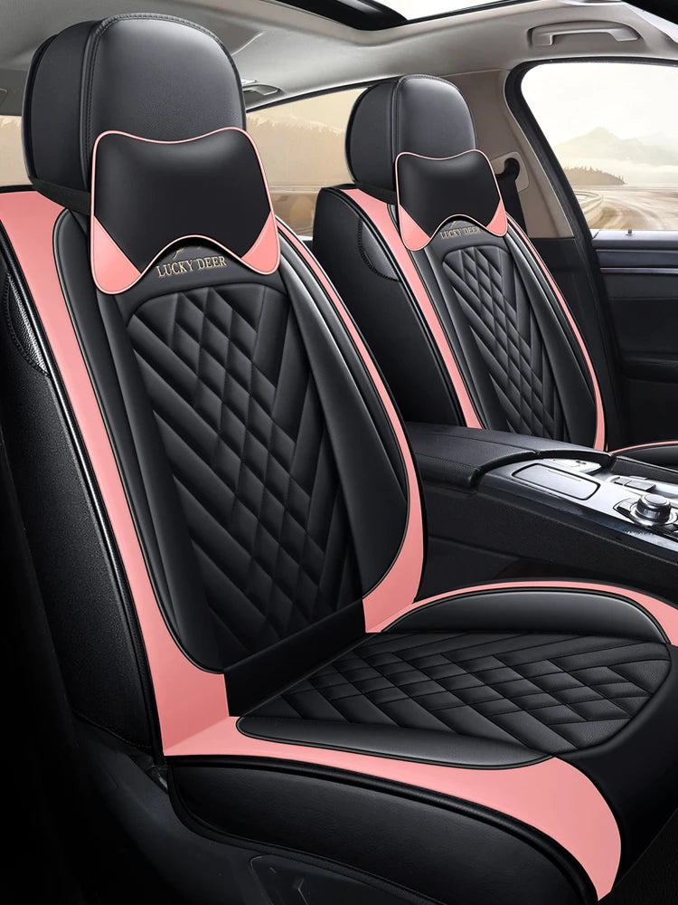 Full Set PU Leather Car Seat Cover Universal  5 Seats Covers Car Seats Covers Premium Version