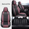 New All-wrapped Leather Ice Silk Four Seasons Universal Motors Cushion Breathable Five-seat Seat Cover Car Interior
