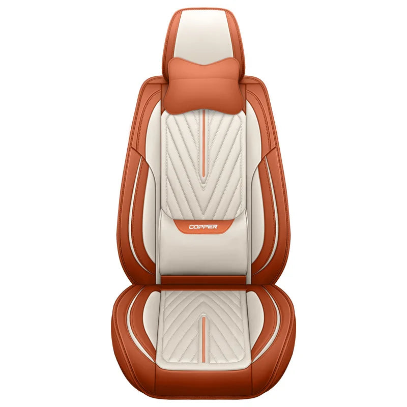 Full Set Universal PVC Leather Car Seat Cover With Car Seat Cushion Cover Car Seat