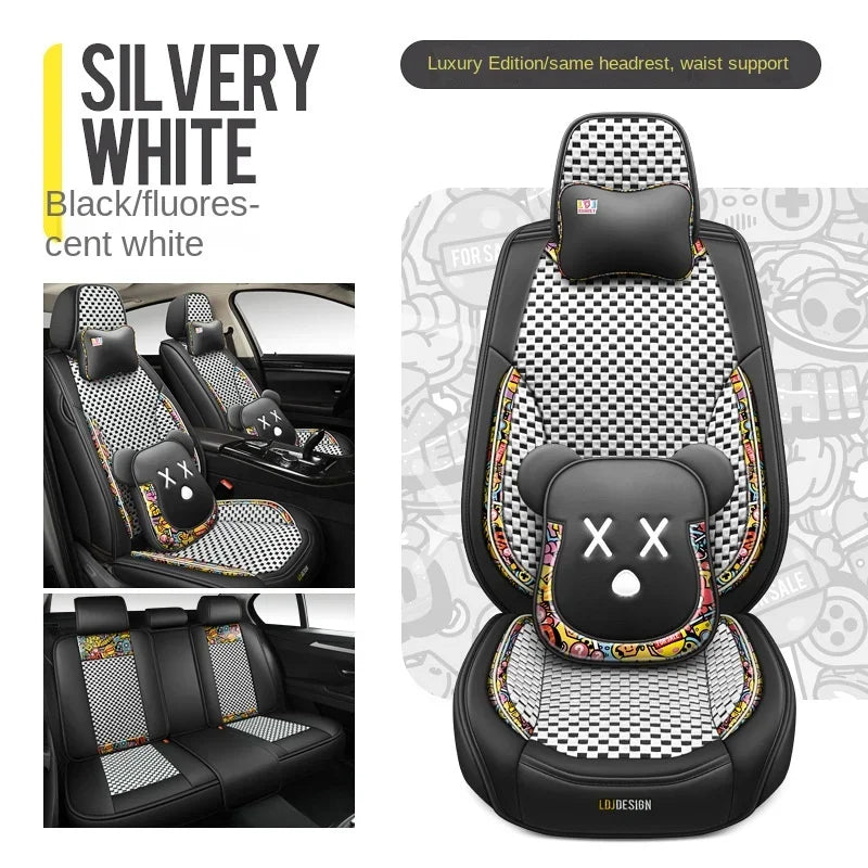Hot Sale Car Seat Cover Full Set 5 Seat Cushions Waterproof Fashion Design Inner Cover Car Seat Cover Set