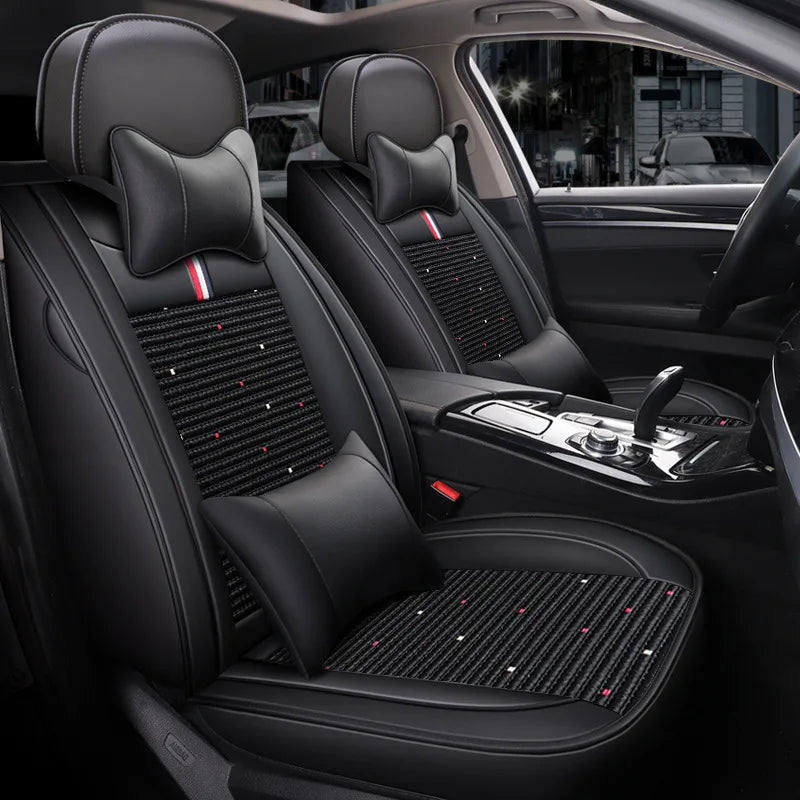 High-end Customized Luxury Leather Car Seats Covers Sets Fit for All Models Durable Breathable High Quality Car Seat Cover