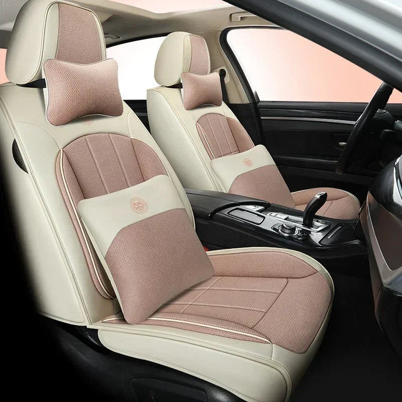 Top Microfiber Sheepskin Fashion Pu Leather Car Seat Cover Car Accessories