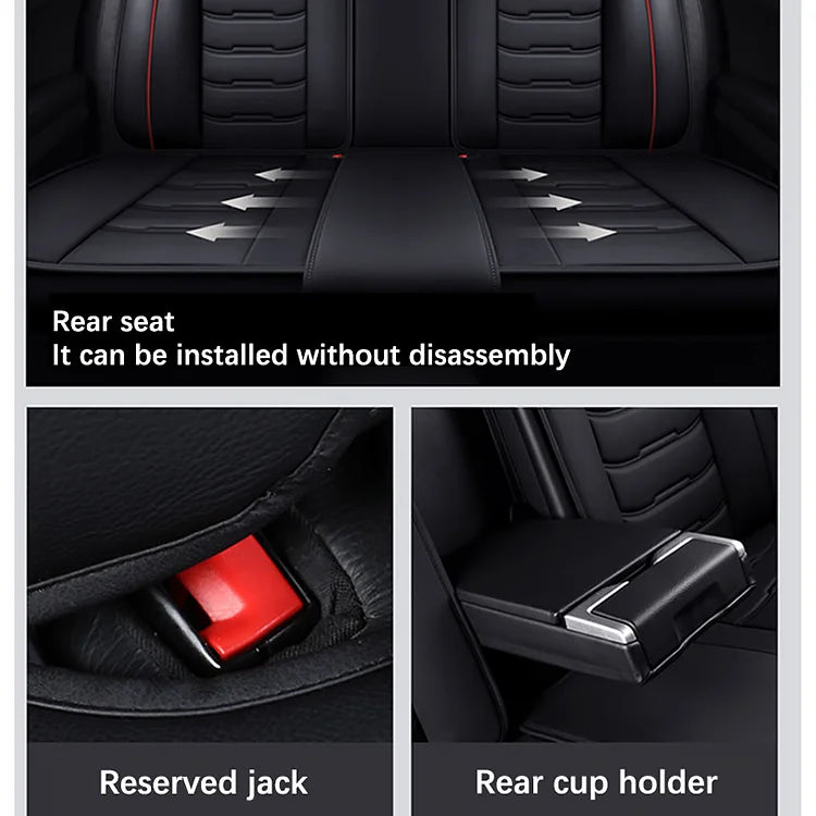 Xiangta All Seasons Seat Cover Car Universal Set Full Luxury Designer Waterproof Leather Car Seat Cover