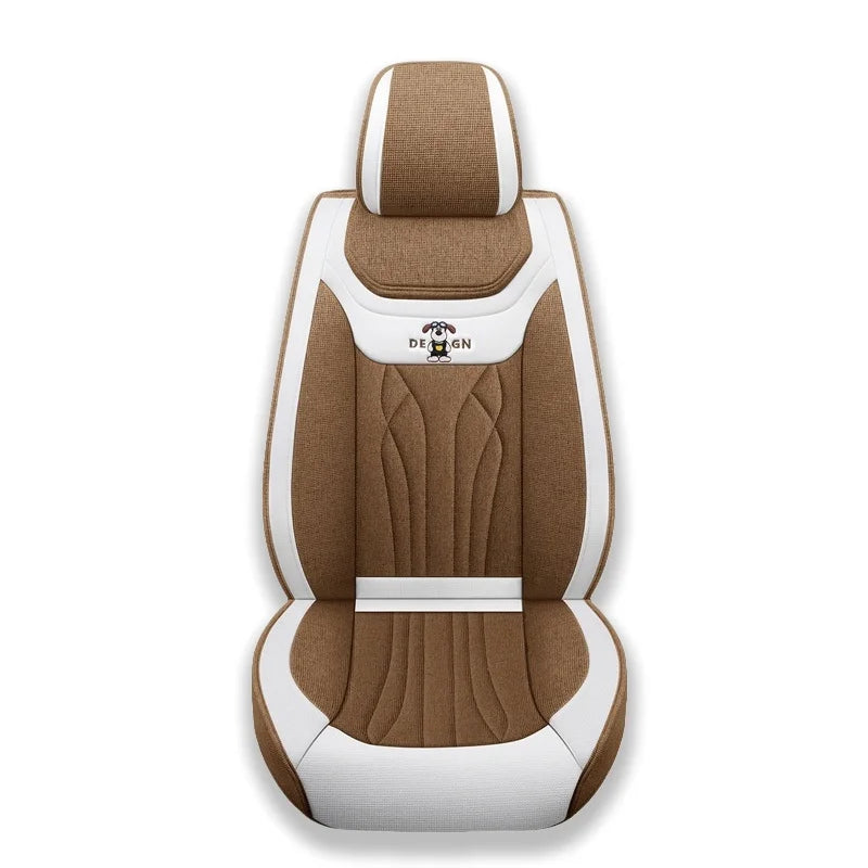 New Style Four Seasons Universal Motors Seat Cushion Winter Fully Enveloped Linen Seat Cover Car Interior Accessories
