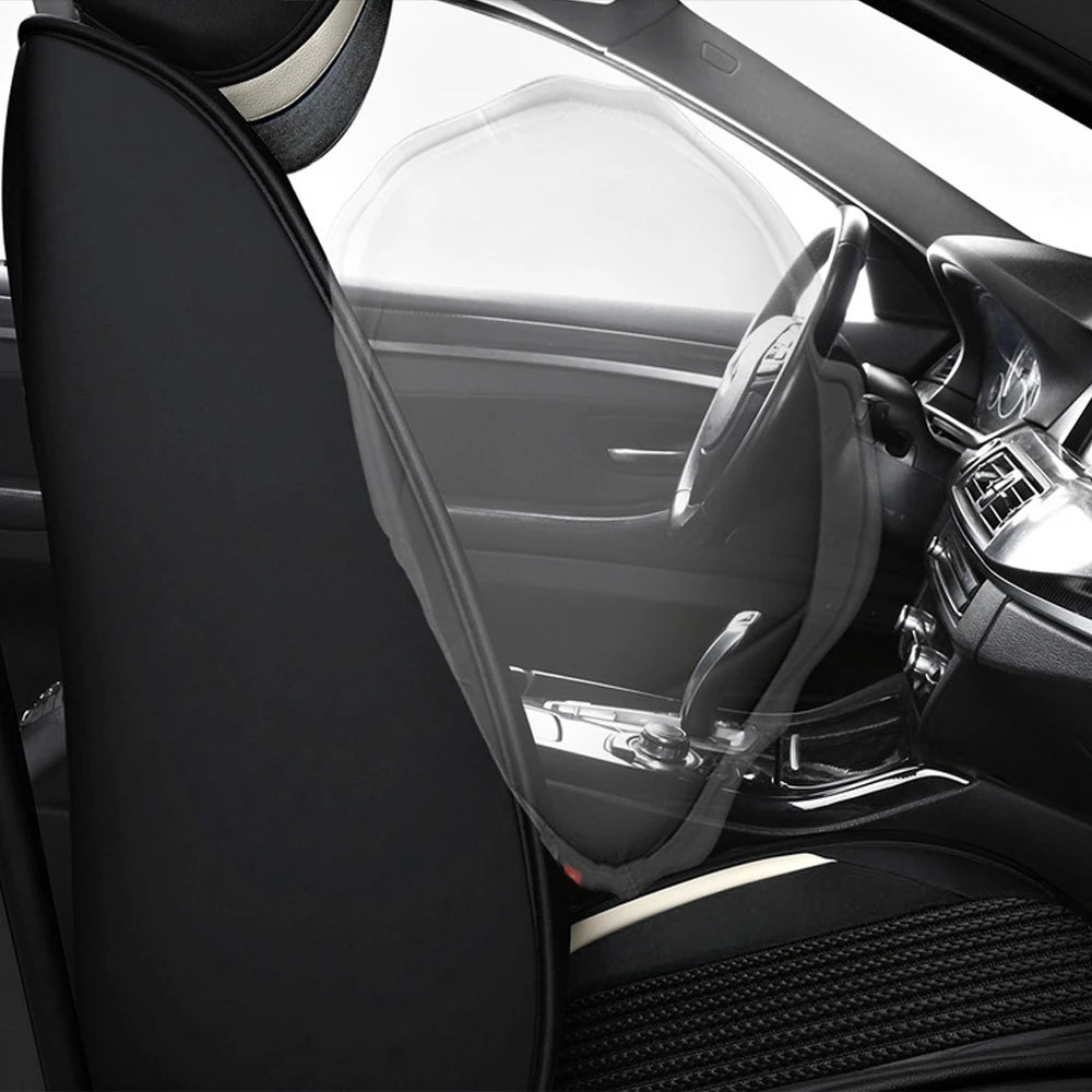 Muchkey Ice Silk Car Seats Covers Full Set Luxury Seat Cover Car Interior Accessories Decoration Universal Sport Seat Cushion