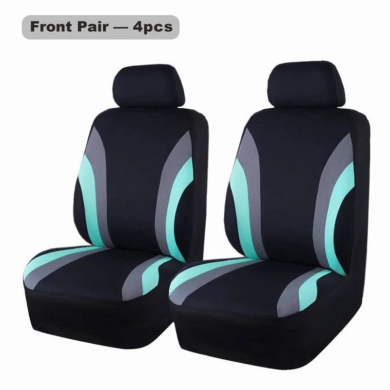 Universal Polyester Car Seat Cover 9-piece Full Set Breathable Fit for Car Seats Covers