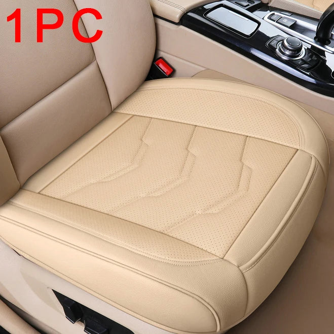 SEAMETAL Luxury Car Seat Cover PU Leather Seat Cushion Covers Universal Auto Interior Seats Protection Pad Mat Four Seasons