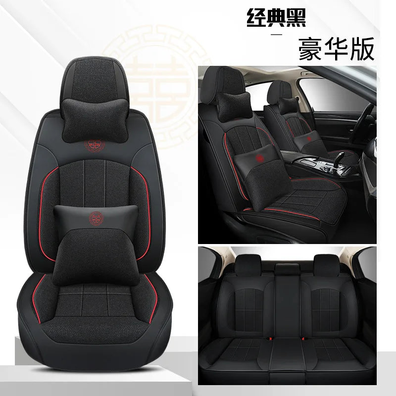 Top Microfiber Sheepskin Fashion Pu Leather Car Seat Cover Car Accessories