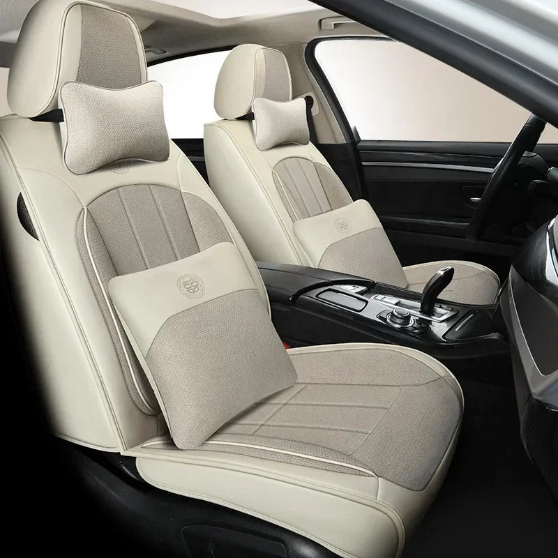 Top Microfiber Sheepskin Fashion Pu Leather Car Seat Cover Car Accessories