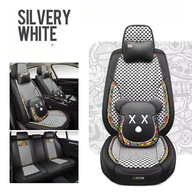 Hot Sale Car Seat Cover Full Set 5 Seat Cushions Waterproof Fashion Design Inner Cover Car Seat Cover Set