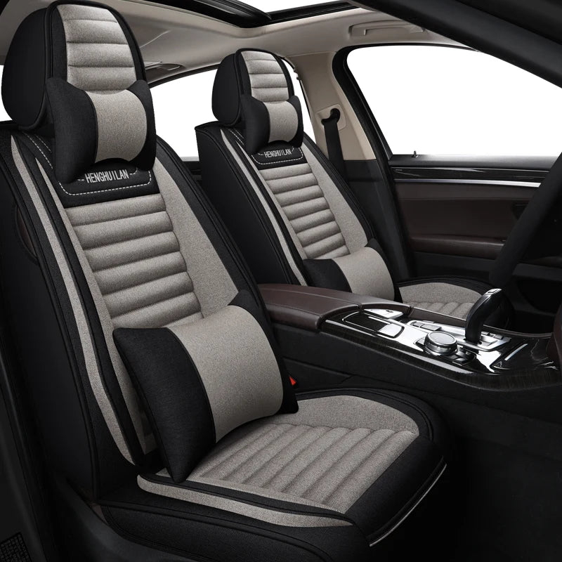 All-inclusive Linen All-season Universal Seat Cover Car Interior Accessories Decoration Luxury Version