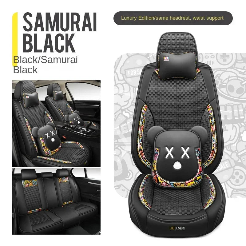 Hot Sale Car Seat Cover Full Set 5 Seat Cushions Waterproof Fashion Design Inner Cover Car Seat Cover Set