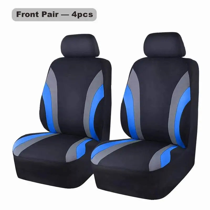 Universal Polyester Car Seat Cover 9-piece Full Set Breathable Fit for Car Seats Covers